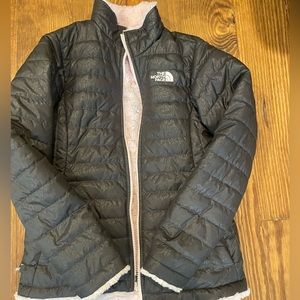 North Face girls coat, reversible, youth Large